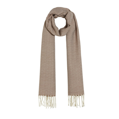 Milky Coffee Chengel Wool Scarf