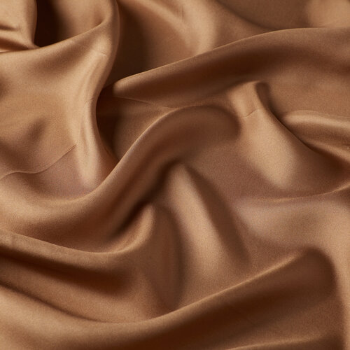 Milky Coffee Frame Silk Twill Scarf