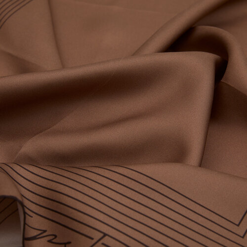 Milky Coffee Prive Twill Scarf 