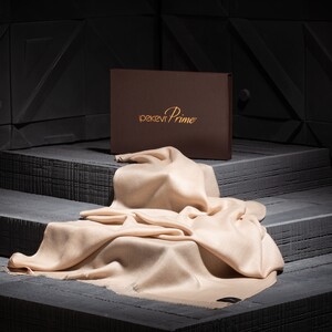 Mink Plain Cashmere Prime Scarf - Thumbnail