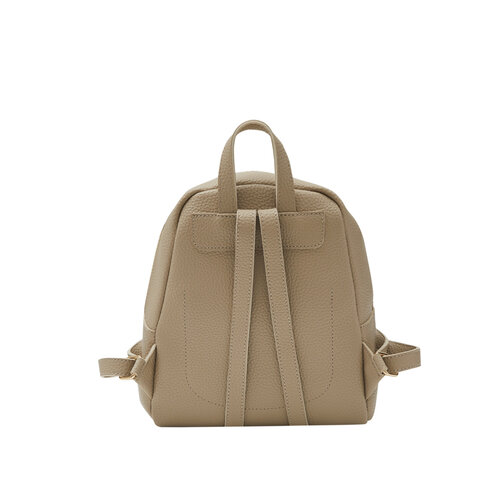 Mink Pocket Detailed Plain Backpack