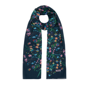 Navy Day Dream Cotton Scarf - Thumbnail