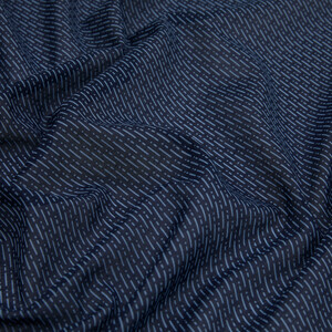 ipekevi - Navy Indıgo Striped Cotton Scarf (1)