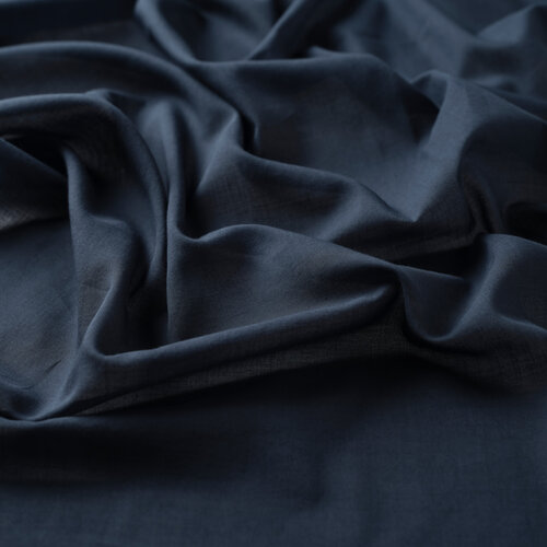 Navy Plain Cotton Scarf