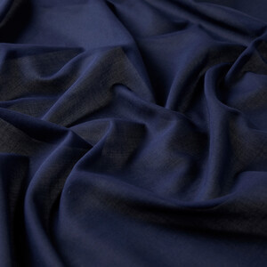 ipekevi - Navy Plain Cotton Scarf (1)