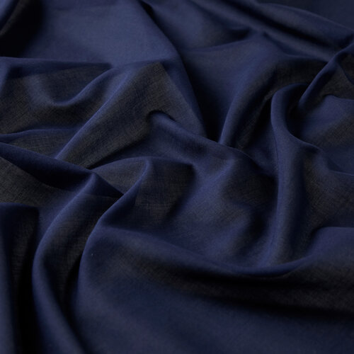 Navy Plain Cotton Scarf