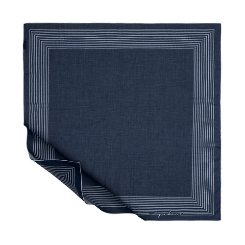 Navy Prive Cotton Scarf