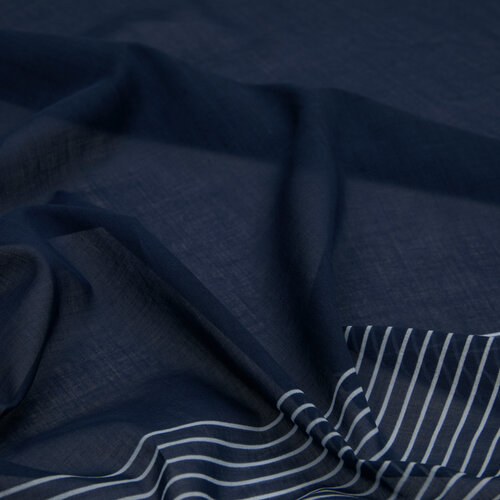 Navy Prive Cotton Scarf