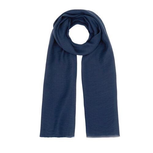 Navy Tencel Scarf