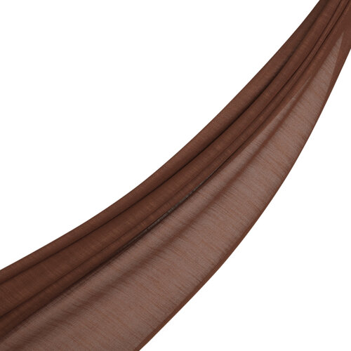 New Copper Plain Cotton Silk Scarf