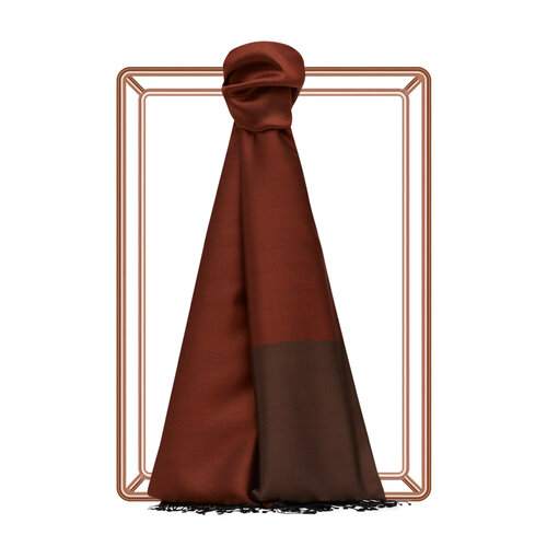 New Copper Reversible Silk Scarf