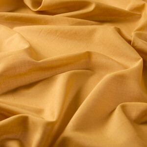 New Gold Plain Cotton Scarf - Thumbnail