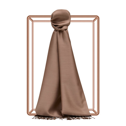 Nude Reversible Silk Scarf