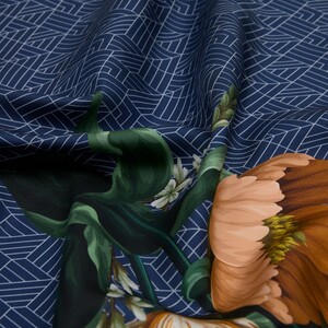  - Ocean Blue Paravane Twill Silk Scarf (1)