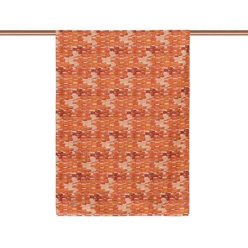 Orange Abstract Chain Cotton Scarf