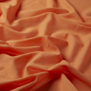 Orange Plain Cotton Scarf - Thumbnail