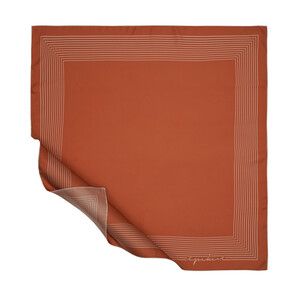 Orange Prive Twill Scarf - Thumbnail