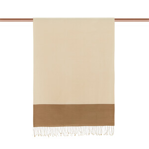 Ottoman Beige Reversible Silk Scarf - Thumbnail