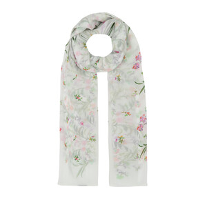 Pearl White Day Dream Cotton Scarf - Thumbnail