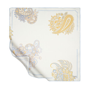 Pearl White Dream Twill Silk Scarf - Thumbnail