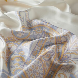 ipekevi - Pearl White Dream Twill Silk Scarf (1)