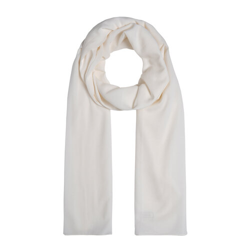 Pearl White Plain Cotton Scarf