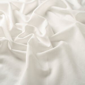 Pearl White Plain Cotton Scarf - Thumbnail