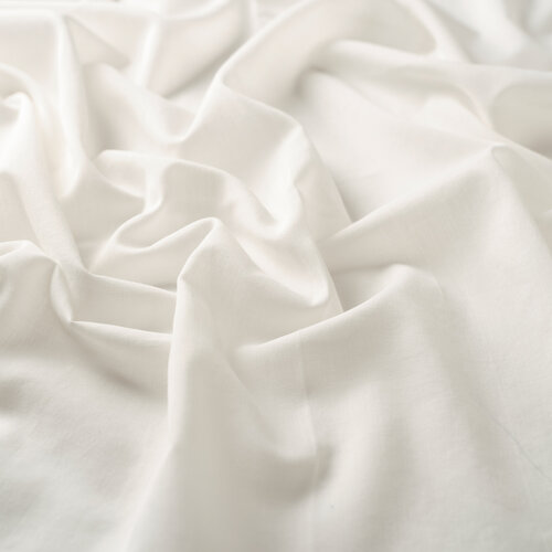 Pearl White Plain Cotton Scarf