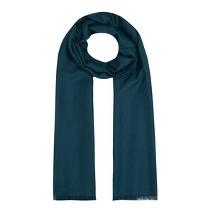 Petrol Blue Mini Seljuk Monogram Scarf - Thumbnail