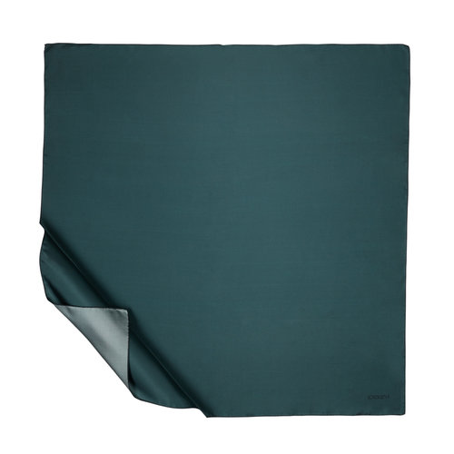 Pine Green Plain Silk Twill Scarf