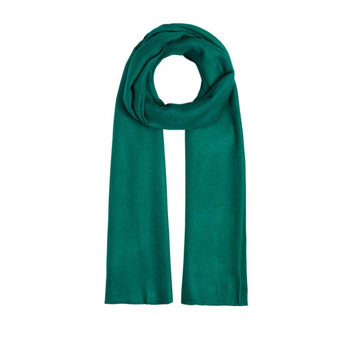 Pine Green Wool Silk Scarf