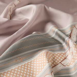 Powder Dock Twill Silk Scarf - Thumbnail