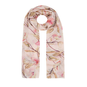 Powder Magnolia Cotton Scarf - Thumbnail