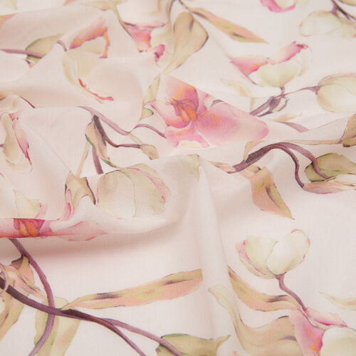 Powder Magnolia Cotton Scarf