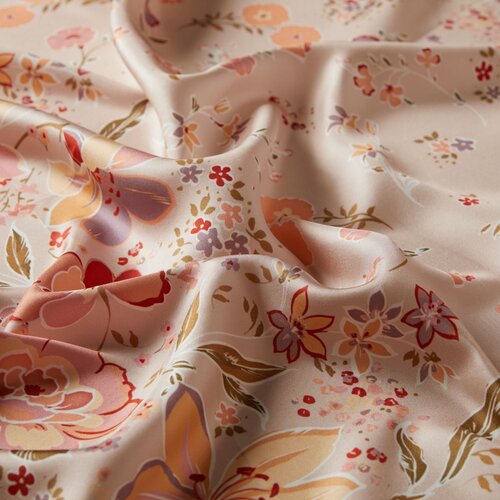 Powder Mirabilis Twill Silk Scarf 