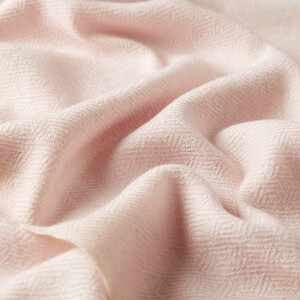 Powder Pink Chengel Wool Scarf - Thumbnail