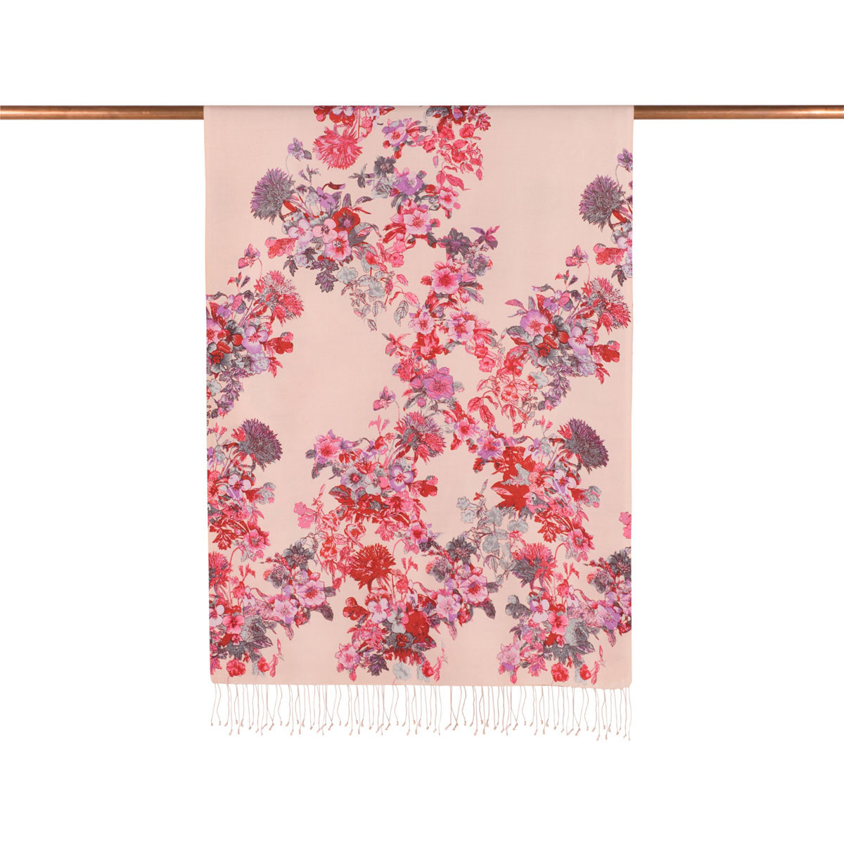 Pink Exotic Flower Scarf