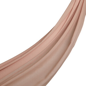 Powder Pink Plain Cotton Scarf - Thumbnail