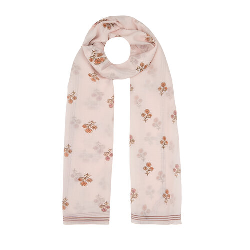 Powder Vintage Wall Cotton Scarf