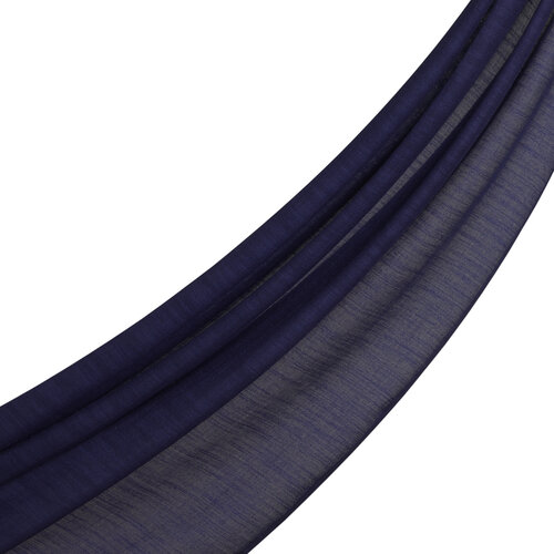 Purple Blue Plain Cotton Silk Scarf