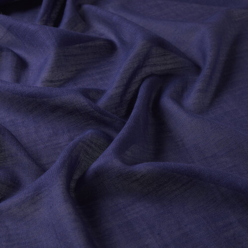 Purple Blue Plain Cotton Silk Scarf