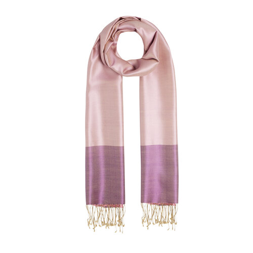 Purple Reversible Silk Scarf