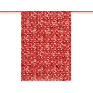 Red Abstract Chain Cotton Scarf - Thumbnail