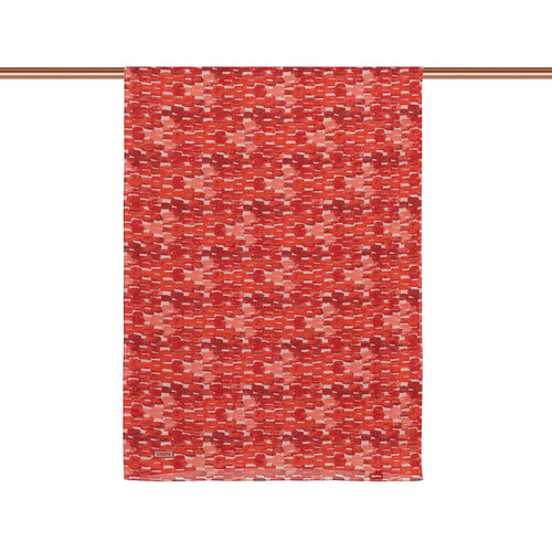 Red Abstract Chain Cotton Scarf