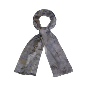 Rue Sous La Neige Argenteuil Satin Silk Scarf - Thumbnail