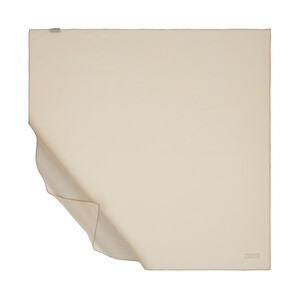 Sand Beige Plain Cotton Scarf - Thumbnail