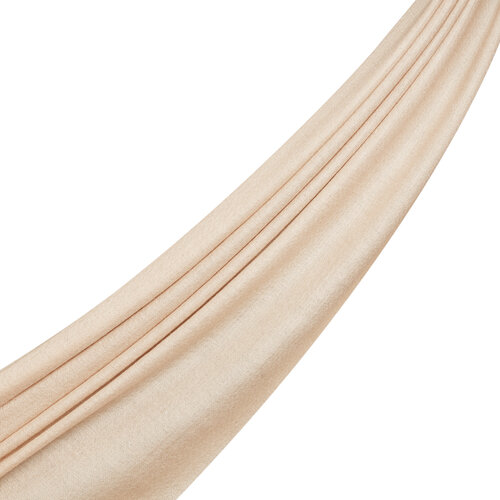 Sand Beige Wool Silk Scarf