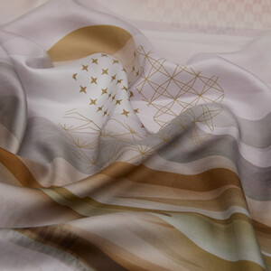 ipekevi - Silver Afternoon Twill Silk Scarf (1)