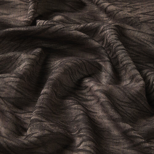 Silver Mink Zigzag Scarf