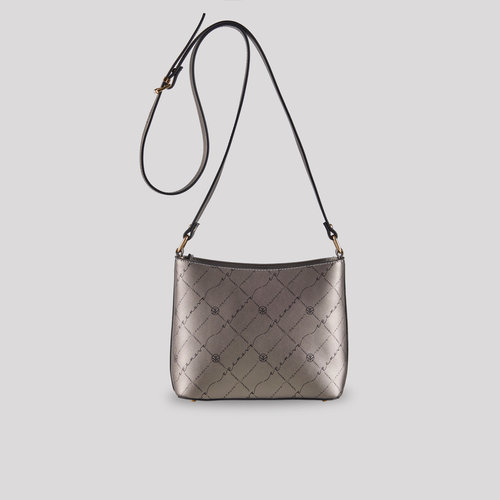 silver top handle bag